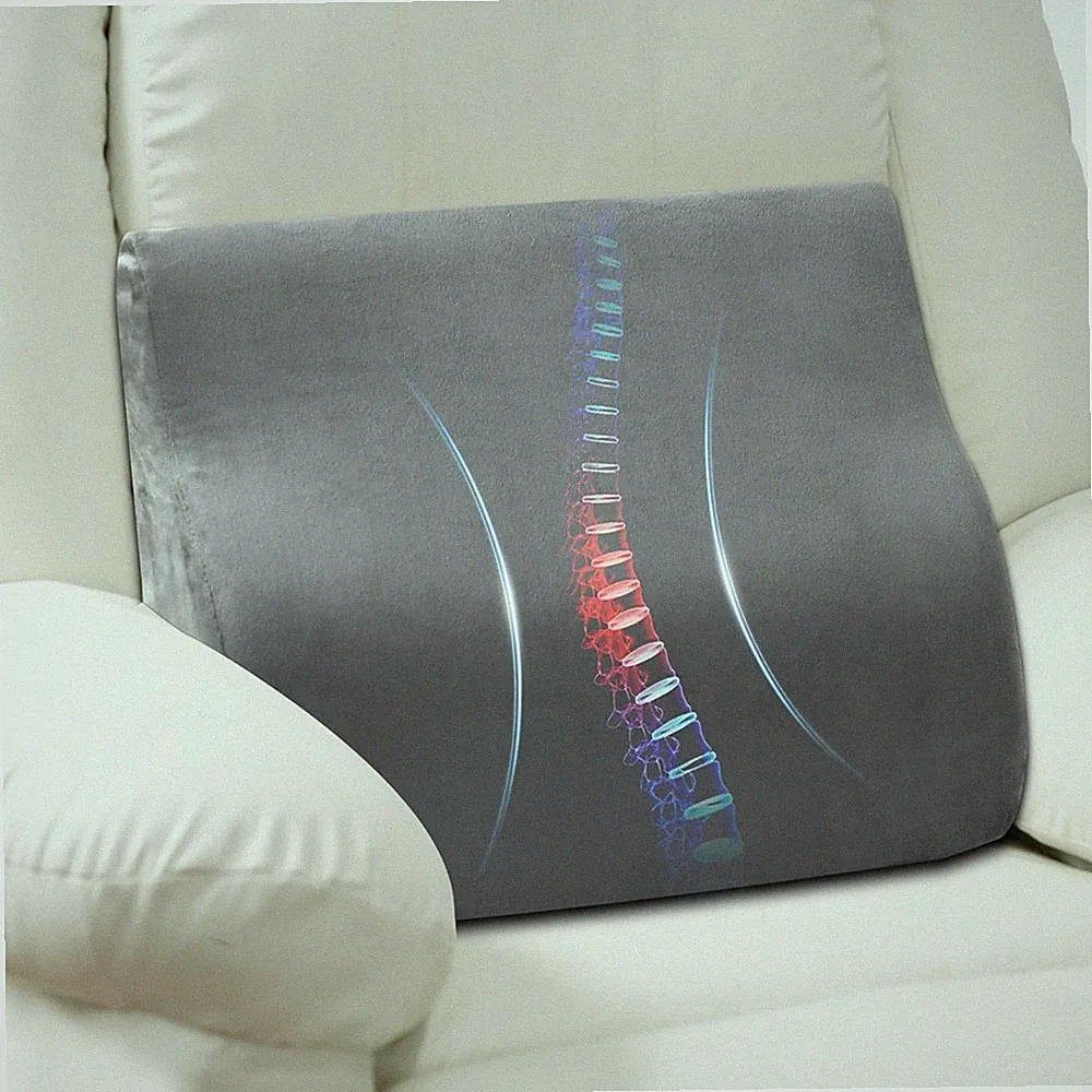 AHUAWA Lumbar Support Pillow for Recliner Chair and Couch, Memory Foam Back C...
