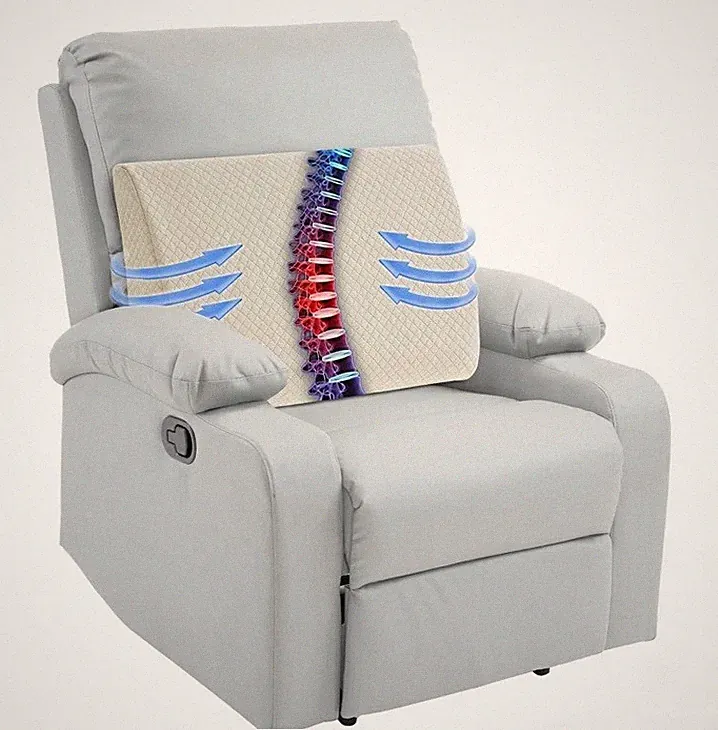 Ergonomic Memory Foam Lumbar Support Pillow Recliner Sofa Office Chair New