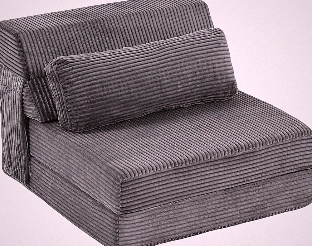 Folding Sofa Bed with Pillow, Convertible Sleeper Chair, Comfy Floor Futon Couch