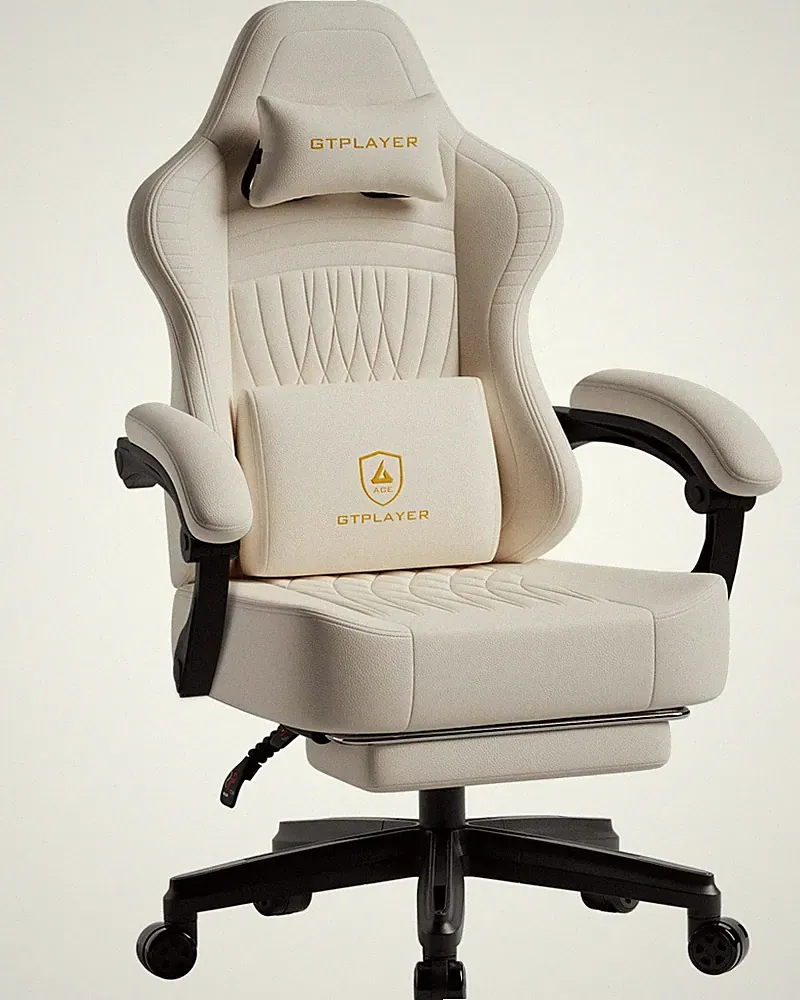 GTPLAYER Big and Tall Gaming Chair with Footrest, Extra Wide Seat Video Game...