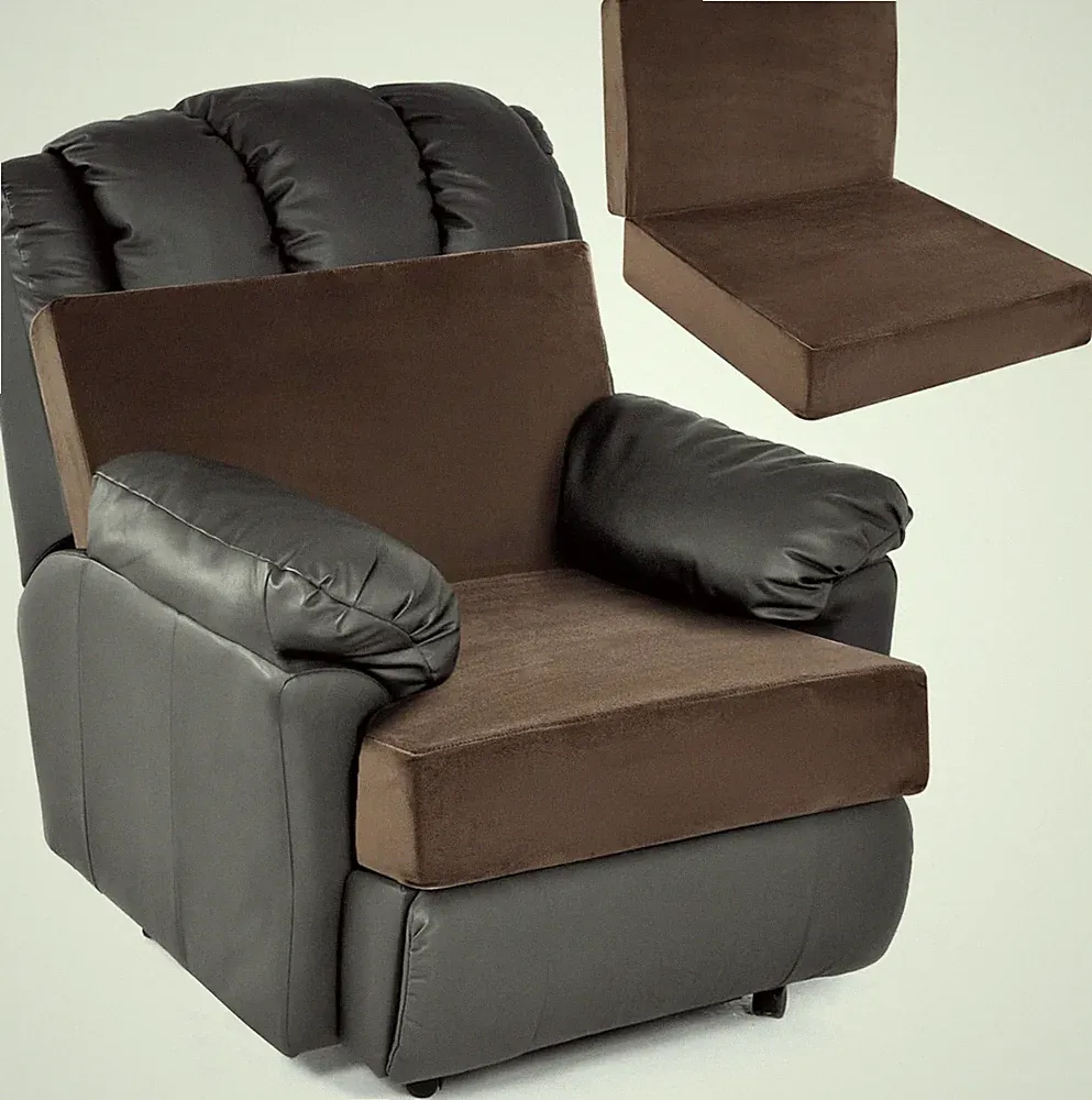 HOMBYS Foam Recliner Chair Cushions for Elderly, 4" Thick Chair Pads