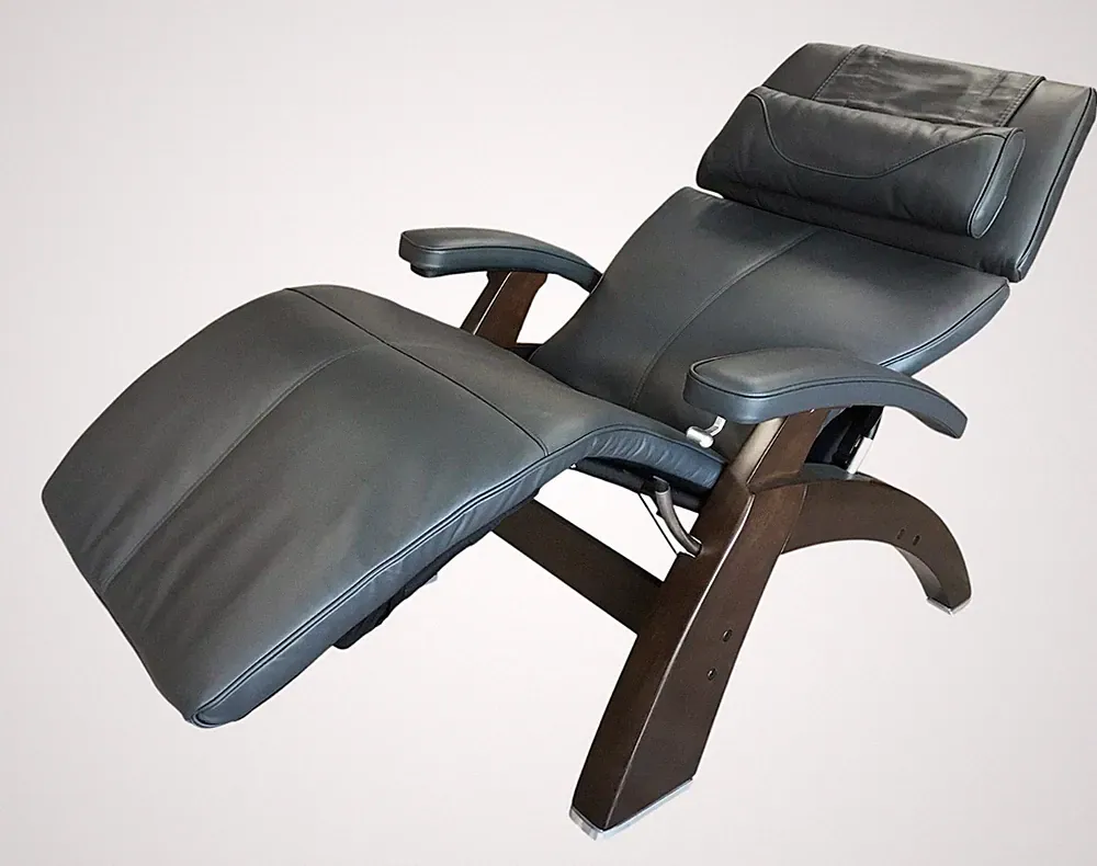 Human Touch Perfect Chair PC-420 Classic Manual Plus Supreme Gray Leather