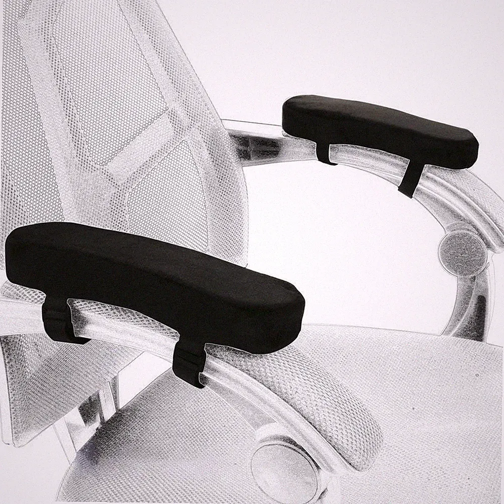 Memory Foam Chair Armrest Pad, Comfy Office Chair Arm Rest Cover for Elbows a...