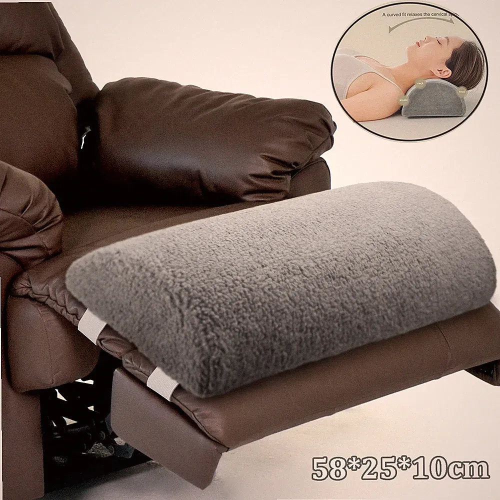 Memory Foam Pillow Recliner Leg Rest Cushion Bolster Foot Pillow for Neck Travel