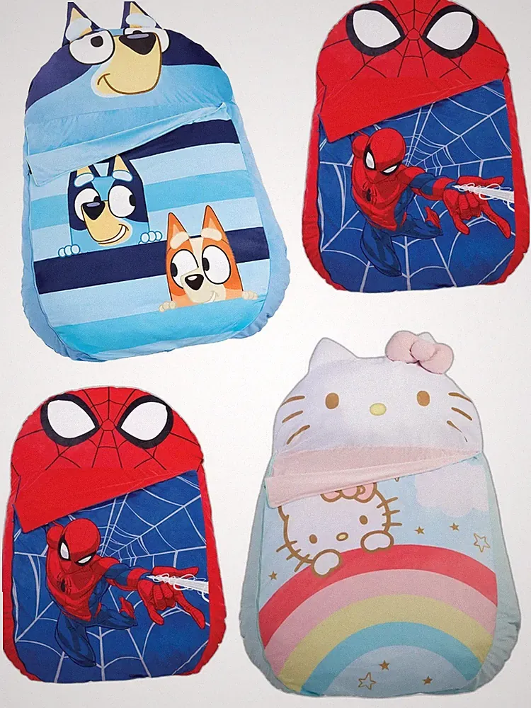 New Kids Floor Lounger Floor Pillow & Chair, Choice Bluey or Spiderman 47"X69"