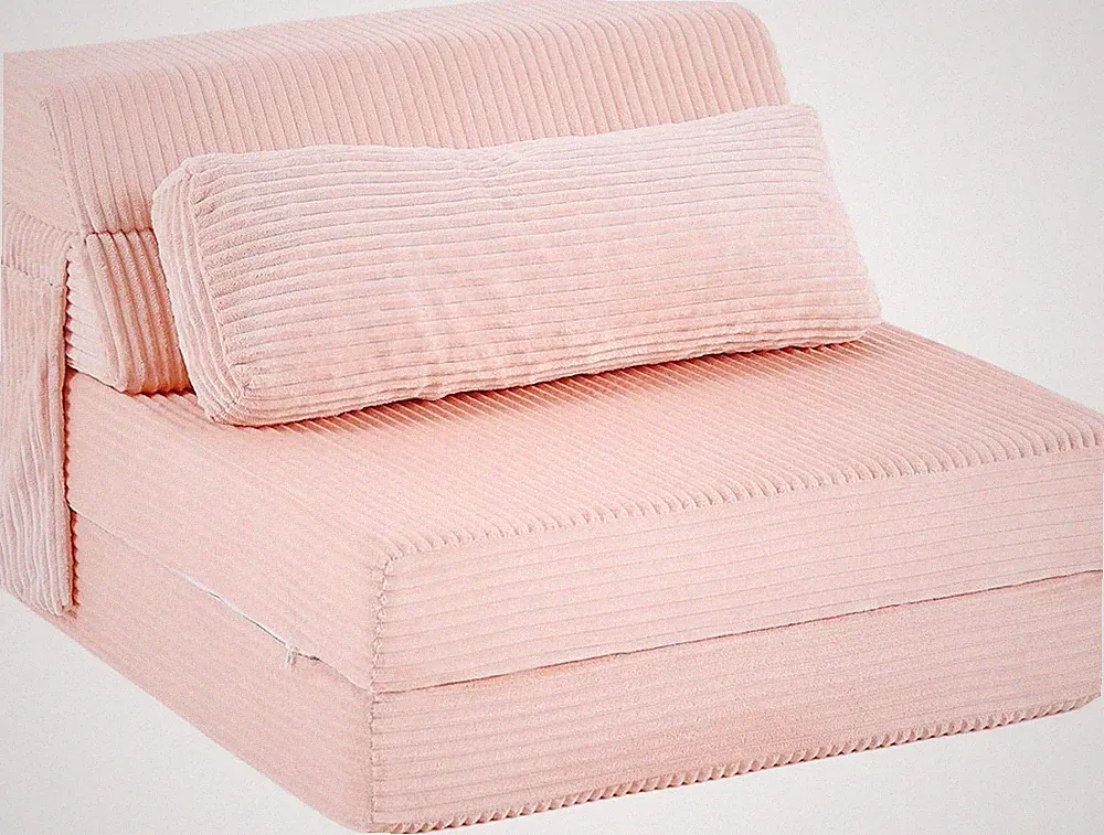New Listing Folding Sofa Bed with Pillow, Convertible Sleeper Chair, Comfy Floor Futon Couch