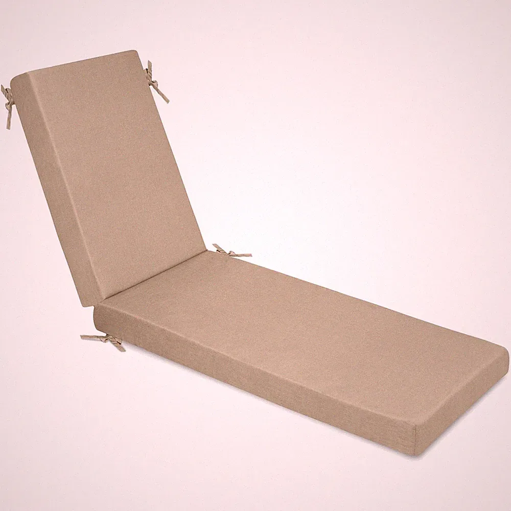 Plush Memory Foam Outdoor Chaise Lounge Cushion