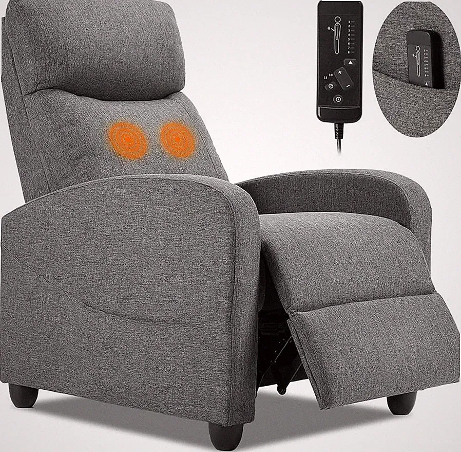 Comfortable Adjustable Recliner Massage Reclining Home Fabric Recliner Sofa