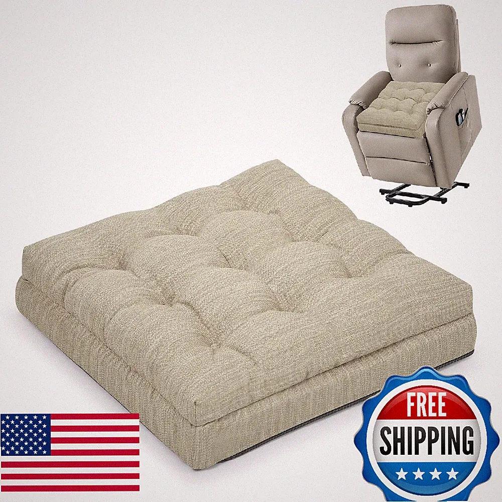 Shinnwa Memory Foam Recliner Cushion for Elderly Dual-Layer Seat Pad Large Couch