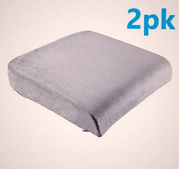 TravelMate Extra Large Memory Foam Seat Cushion Perfect for Office Chair - 2pk